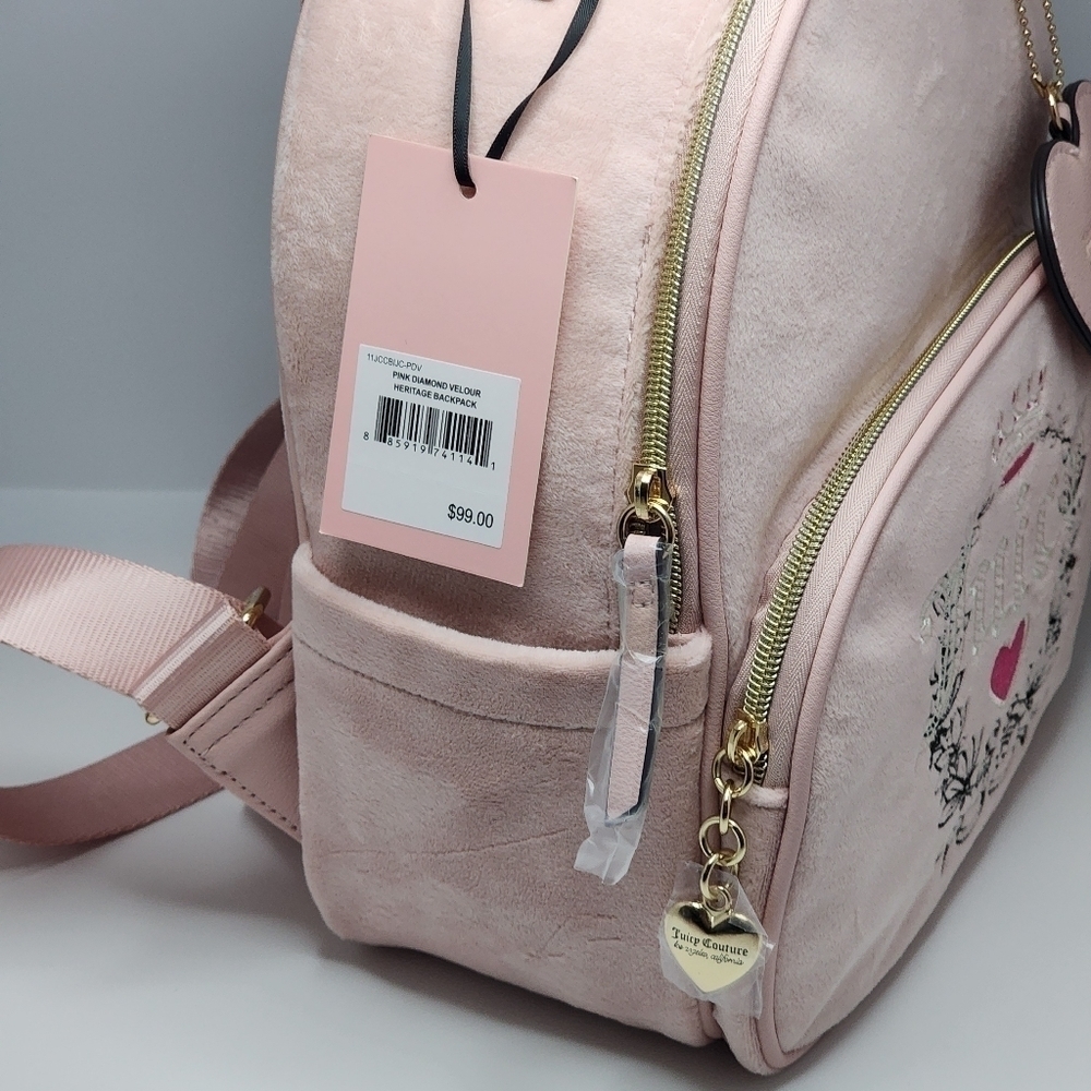 Juicy Couture Heritage Velour Backpack - Picture 10 of 12